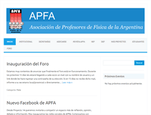 Tablet Screenshot of apfa.org.ar